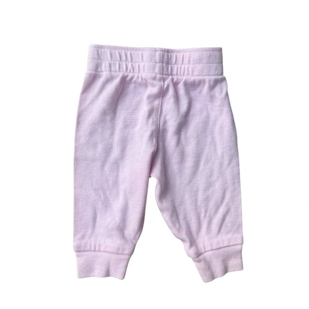 Nike Newborn Baby Girls Pink Long Sleeve Bodysuit and Jogger Pants Set